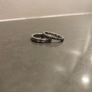 Silver stacking rings